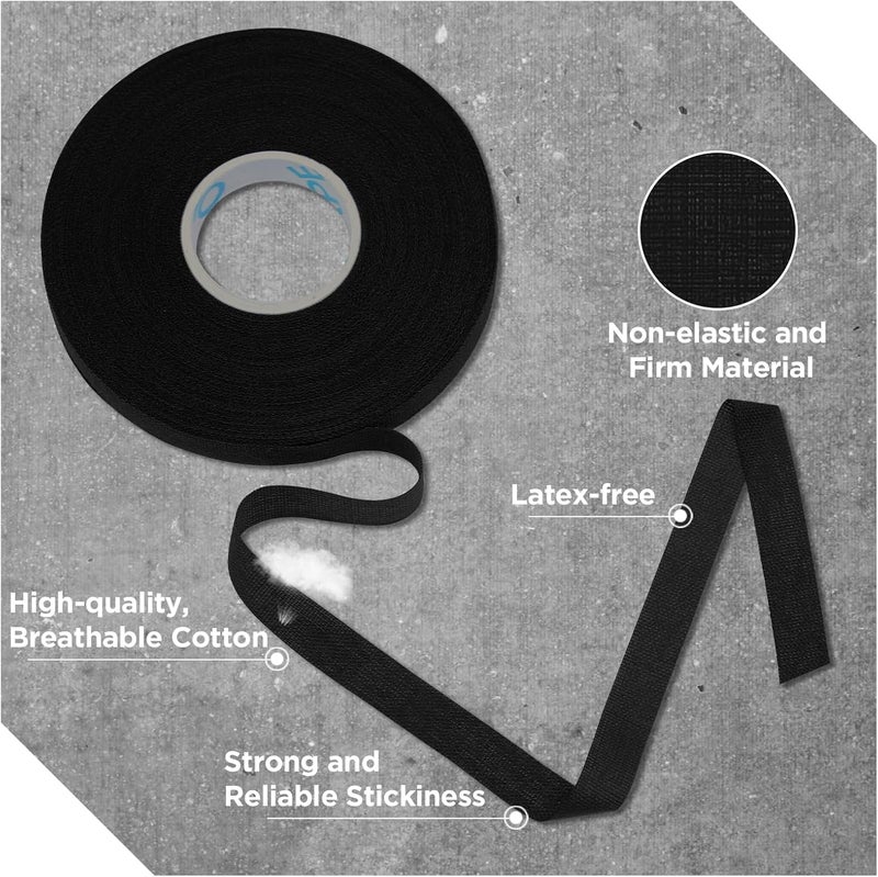 OK TAPE 8 Rolls Athletic Tape, 0.3 Inch Finger Tape for BJJ, Boxing, Climbing, Football, Pro Jiu Jitsu Sports Tape | Add Grip & Protect Fingers and Toes (0.3" x 45 Ft, Black) - Image 5